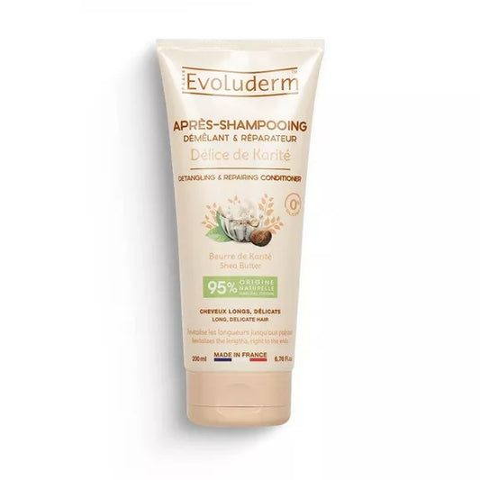 Après-Shampoing Démêlant & Réparateur Délice de Karité -Evoluderm