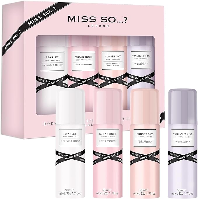 Coffret brumes pour le corps Miss So...? 4*50ml