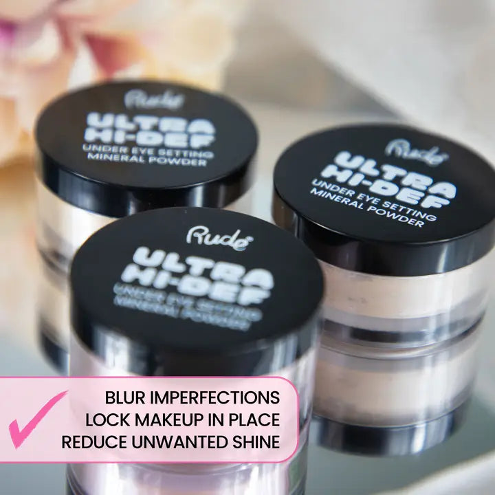 Poudre minérale fixatrice pour les yeux à ultra haute définition - Rude Cosmetics