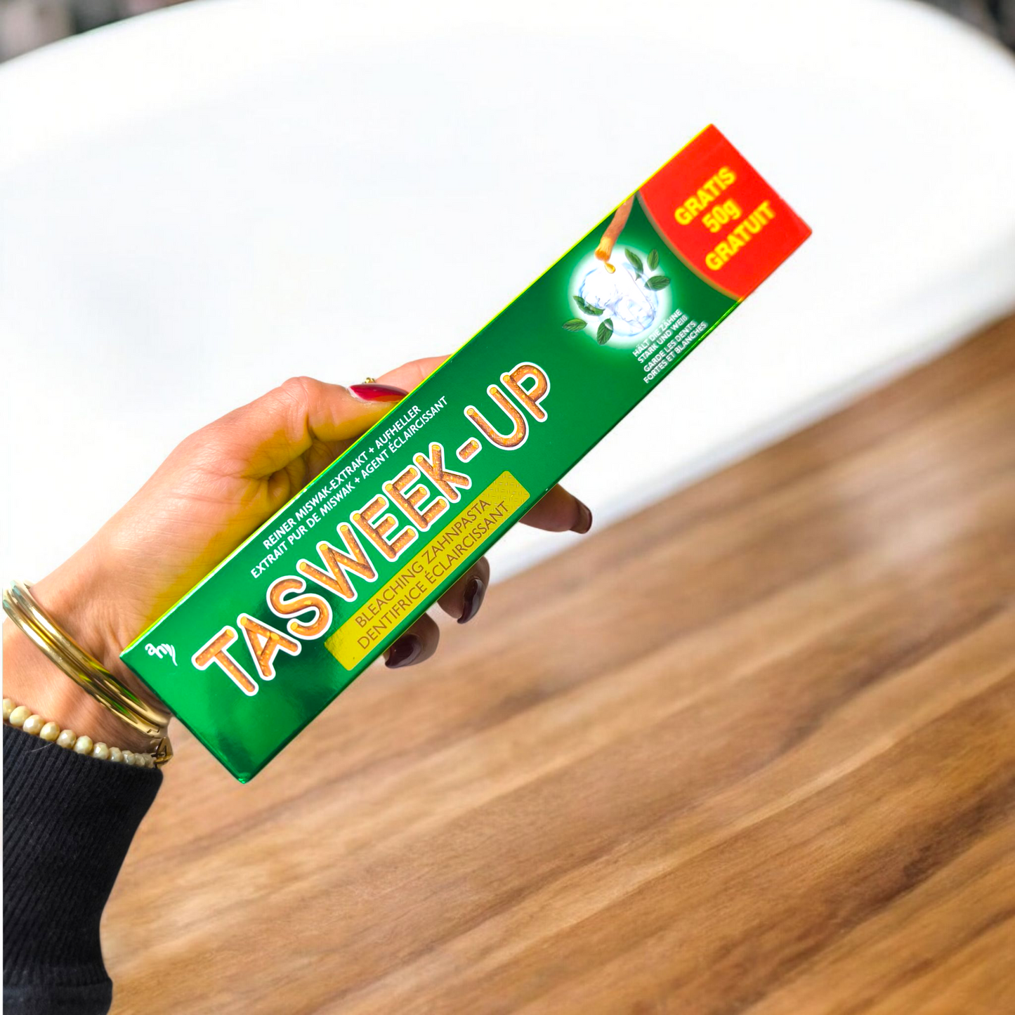 Dentifrice éclaircissant Tasweek-up