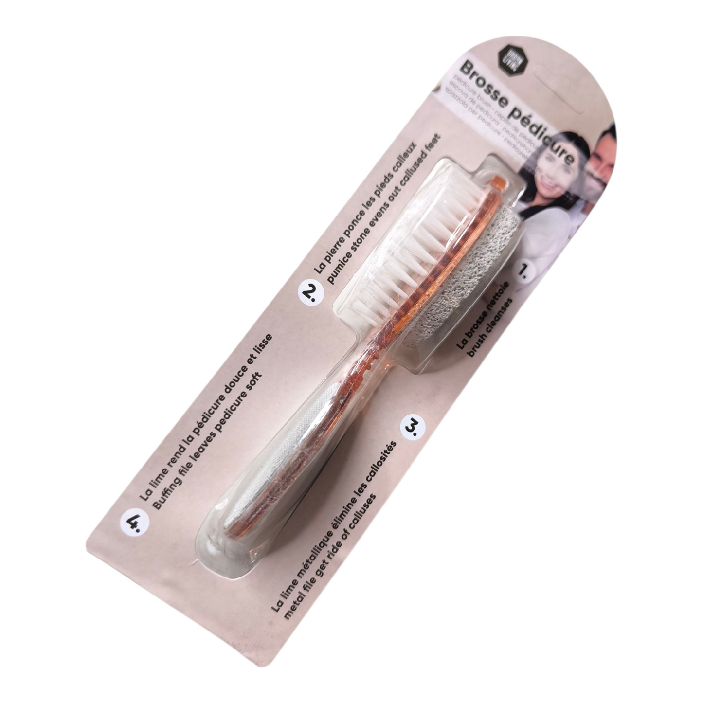 Brosse pédicure 4 en 1