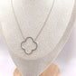 COLLIER CLOVER SILVER