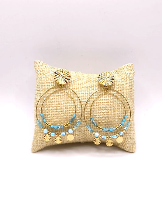 BOUCLES DINA TURQUOISE