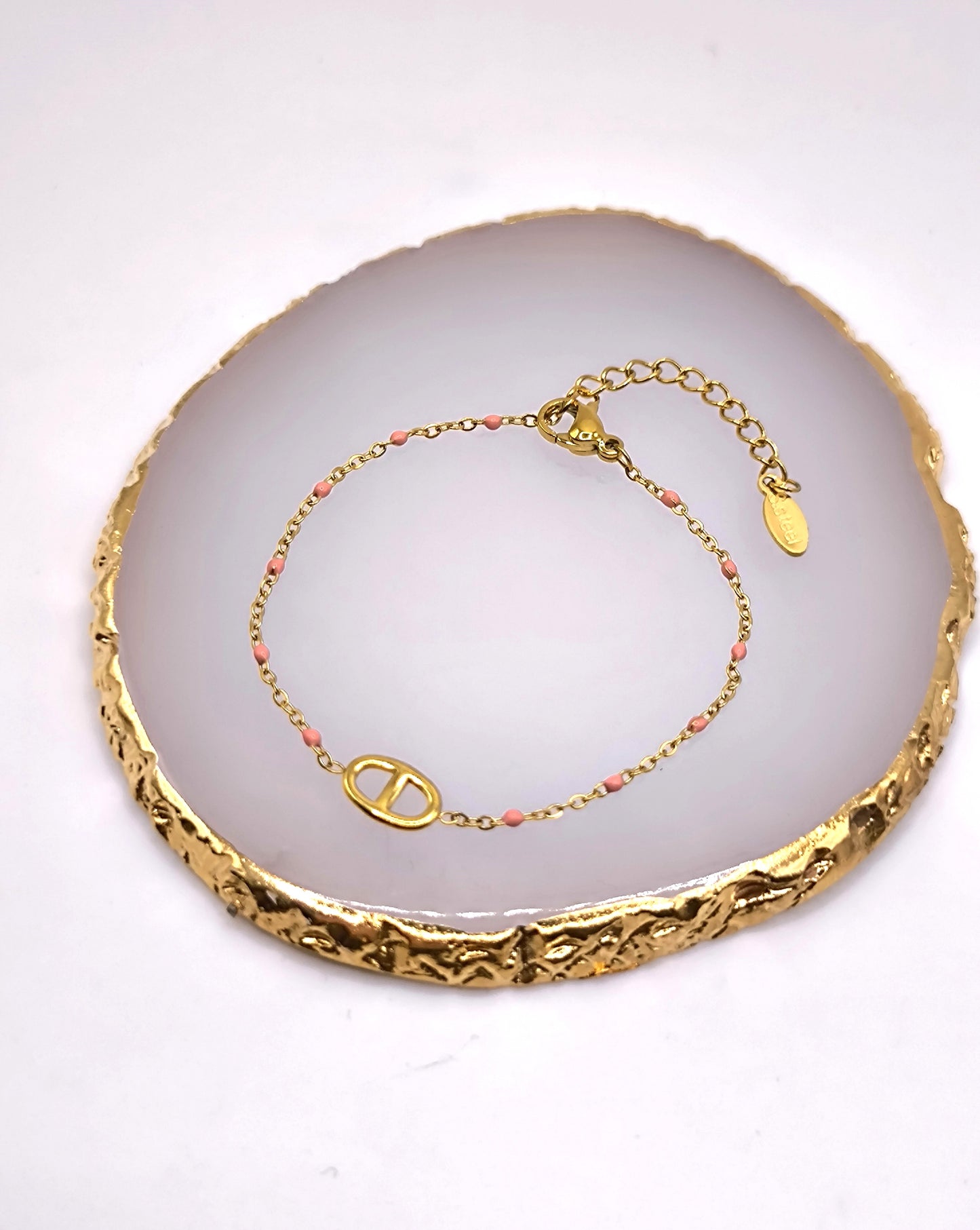 BRACELET PERLA CORAIL GOLD