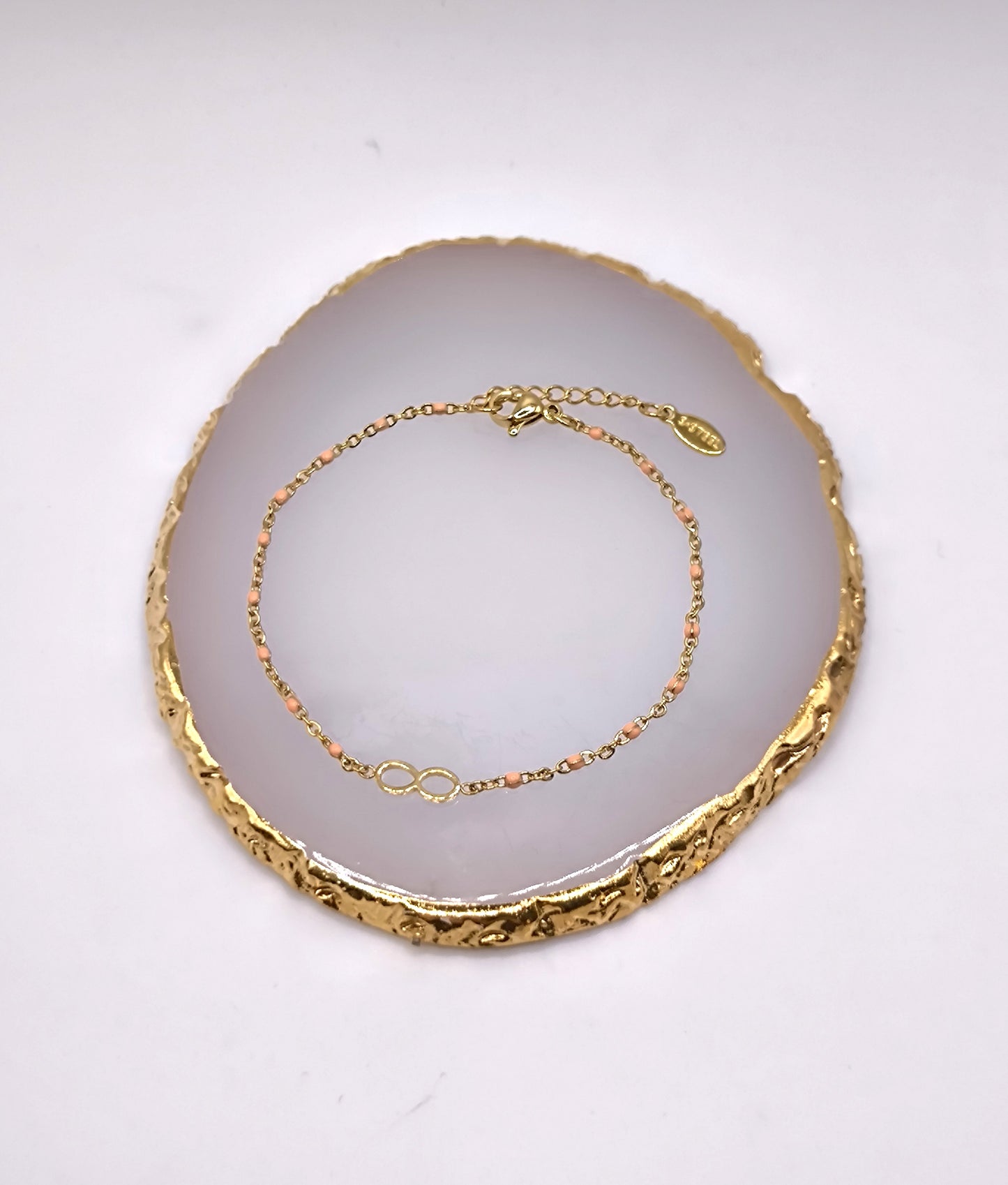 BRACELET PERLA INFINITY ROSE CLAIR GOLD