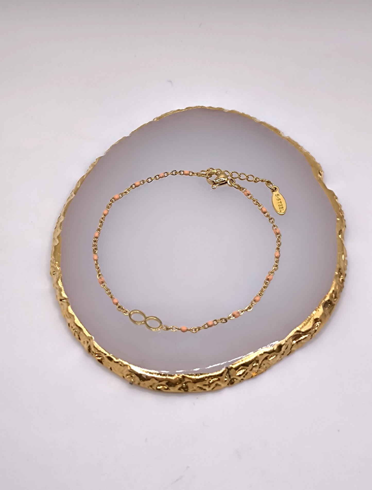 BRACELET PERLA INFINITY ROSE CLAIR GOLD