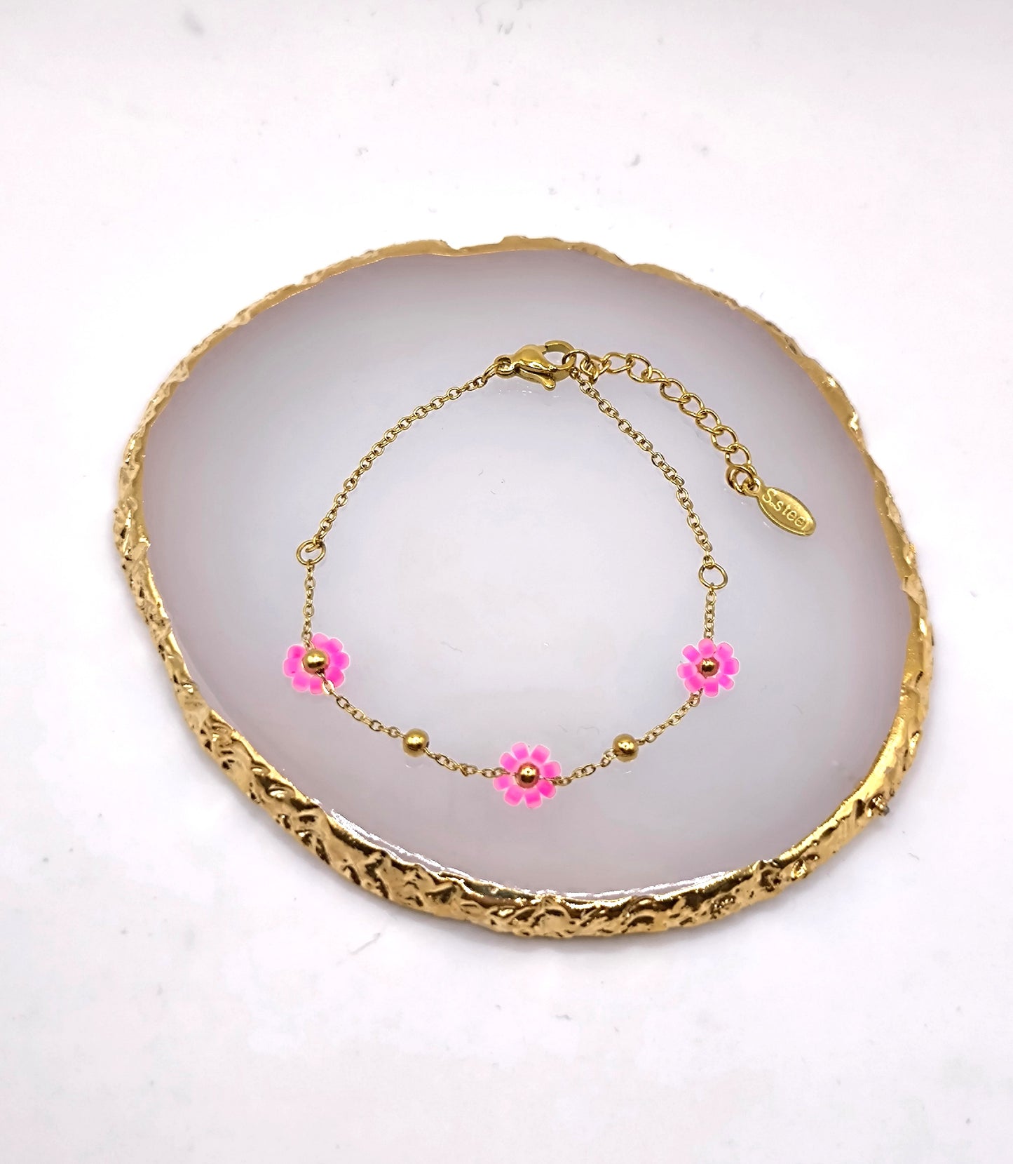 BRACELET FLOWER PINK