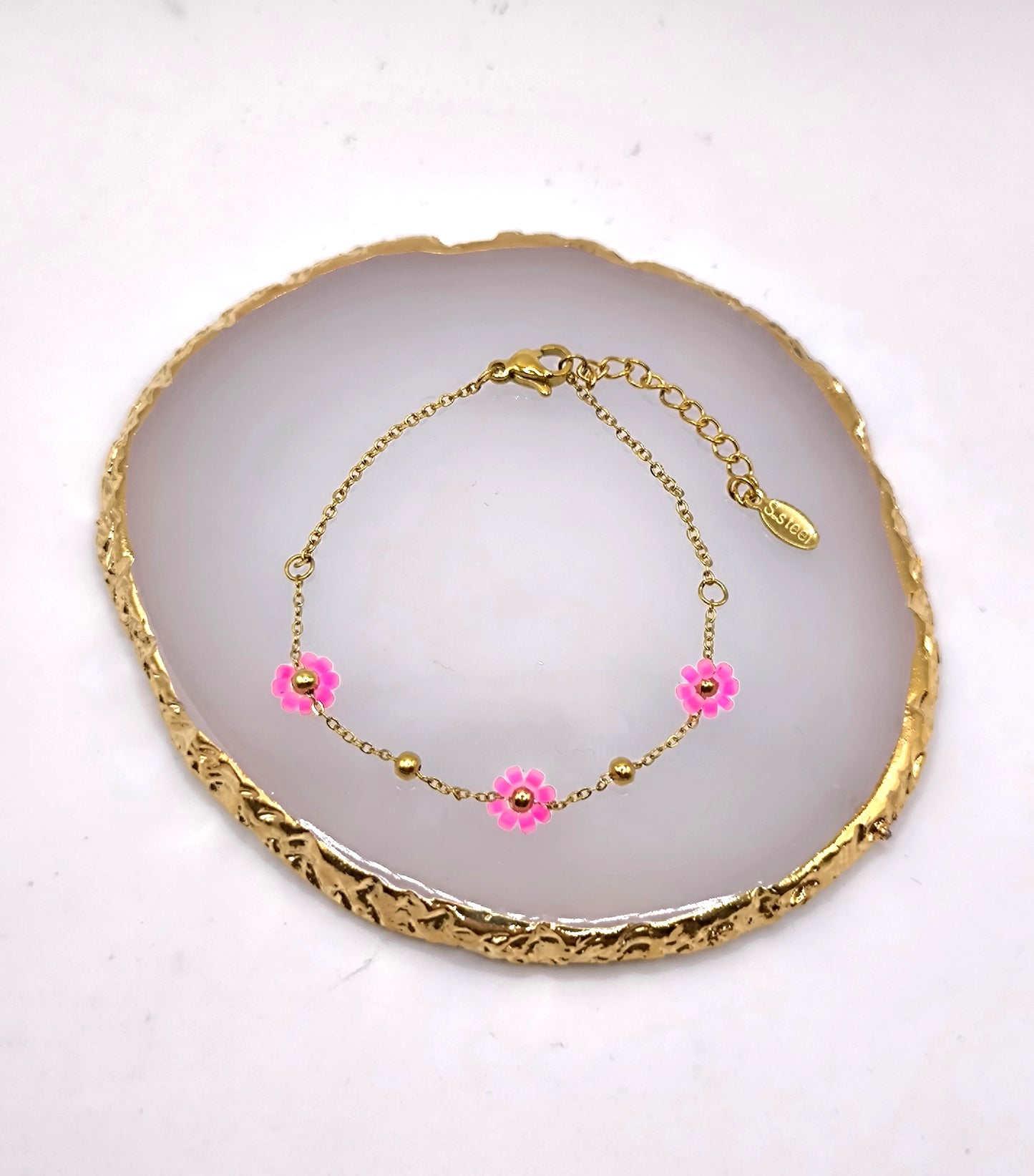 BRACELET FLOWER PINK