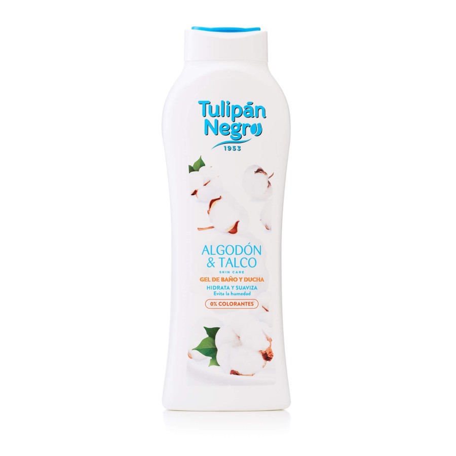 GEL DE BAIN ET DOUCHE COTON & TALC 650ML- TULIPAN NEGRO