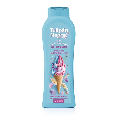 Gel douche yummy crème marshmallow 650ml - Tulipan Negro