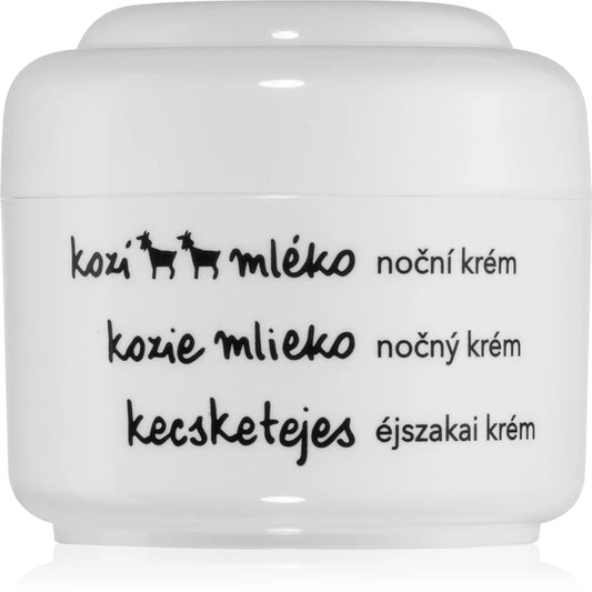 Crème de nuit nourrissante pour peaux sèches au lait de chèvre - Ziaja