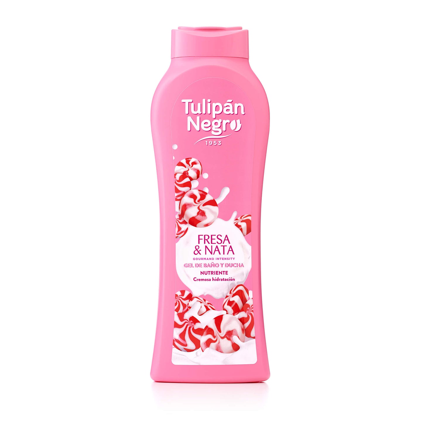 Gel douche fraise chantilly 650ml - Tulipan Negro