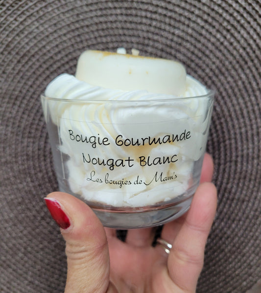 Bougie gourmande Nougat Blanc